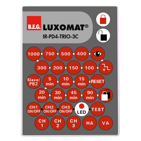 IR-PD4-TRIO-3C télécommande à infrarouge pour PD4-TRIO-3C 92851 